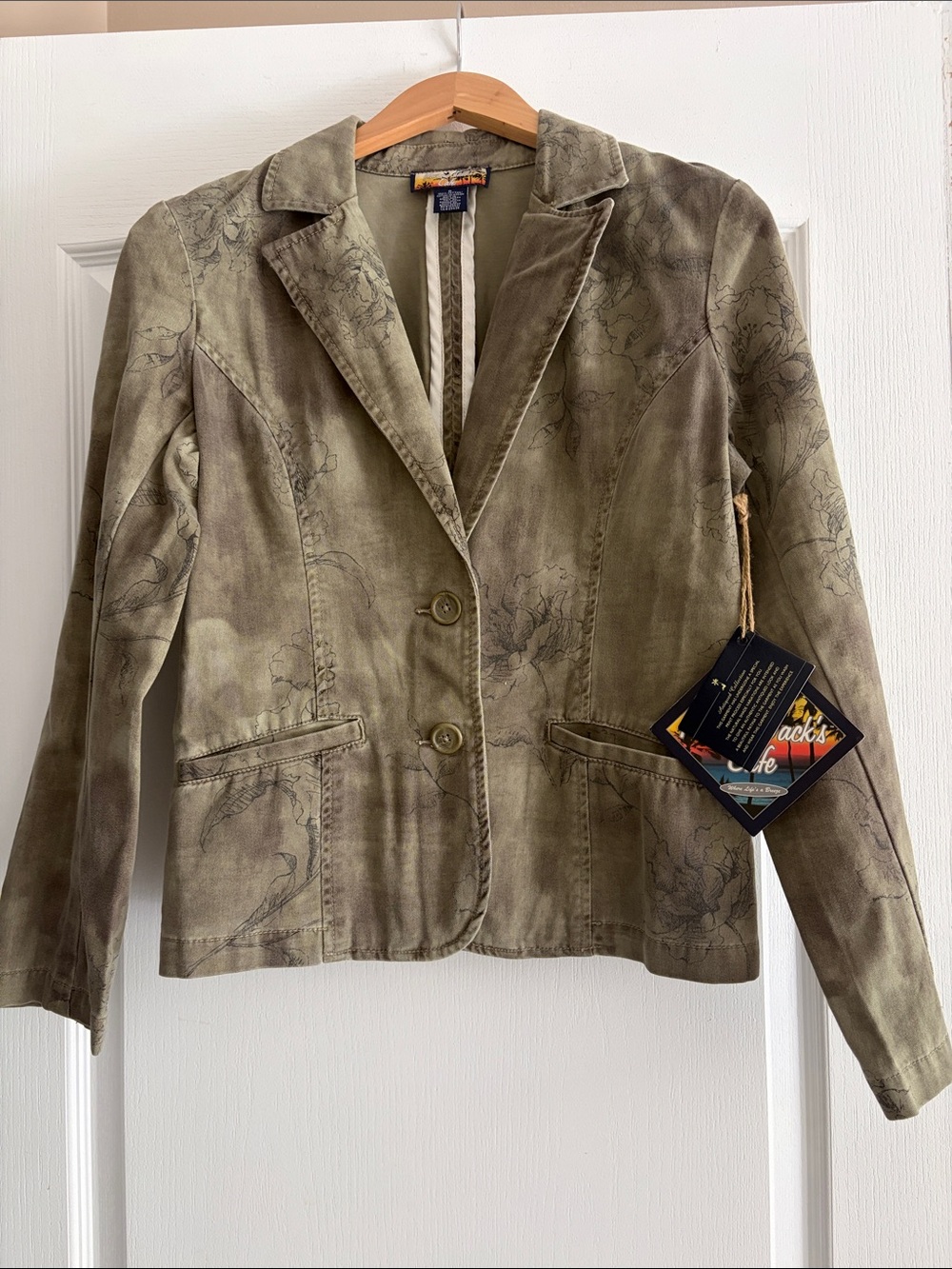 Havana jacks cafe antiques collection Olive Floral Tailored Blazer